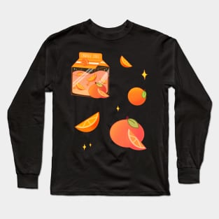 Orange Juice Box Long Sleeve T-Shirt